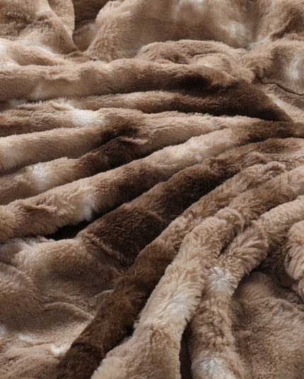 Dreamz Luxury Tie-dyed Blanket Brown 152cm x 203cm-1975420383297409027