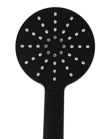 Shower Head High Pressure Set Rain Round Black-1975420484585656323