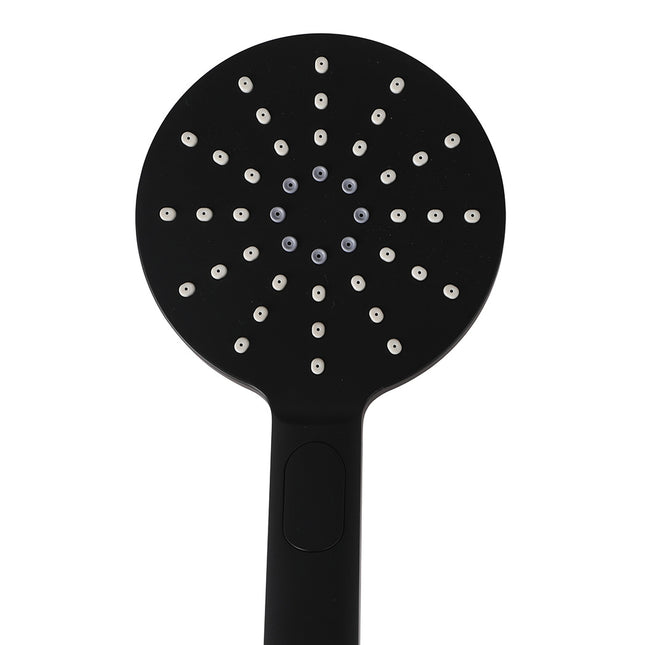 Shower Head High Pressure Set Rain Round Black-1975420484585656323