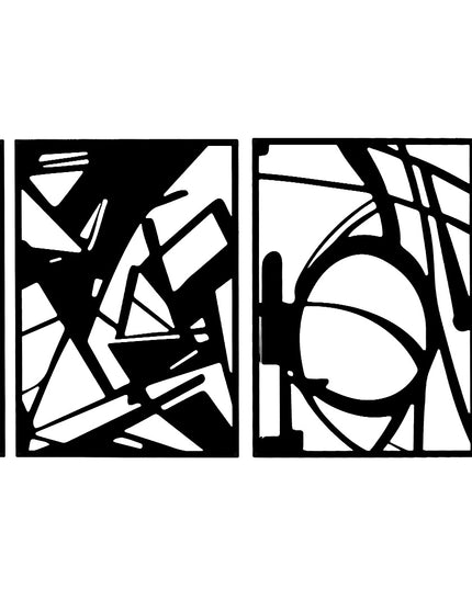 Yezi Metal Wall Art 4Pcs Abstract Minimalist Line Decor-1975420342675574787