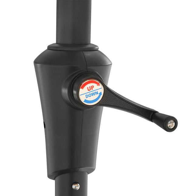 Centra 4M Double-sided Patio Umbrella Outdoor Umbrella Base Stand Grey-1973193483040722947