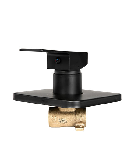 Dutxa Bathroom Shower Mixer Tap Brass Black-1973193895995117571