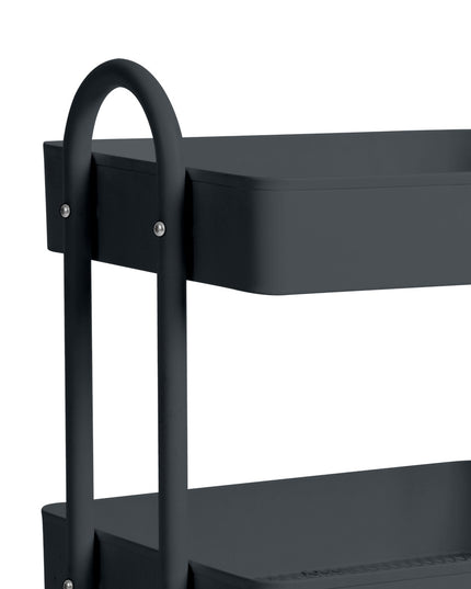 Levede 3 Tiers Kitchen Trolley Cart Grey-1973193876848119811