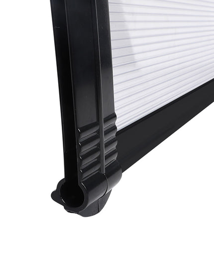 Mountview Window Door Awning Outdoor 1M X 2.4M Transparent 1x2.4M-1973193987930066947