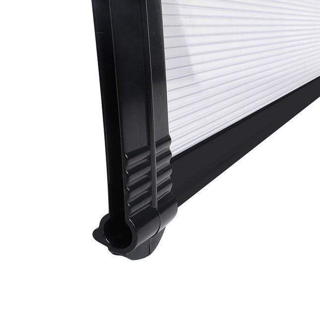 Mountview Window Door Awning Outdoor 1M X 2.4M Transparent 1x2.4M-1973193987930066947