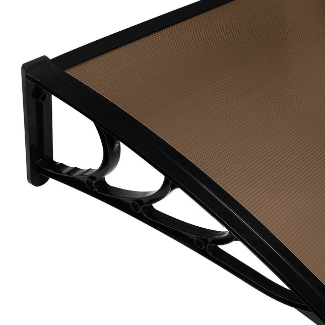 Mountview Window Door Awning Outdoor 1M X 1.2M Brown 1x1.2M-1975420432408514564