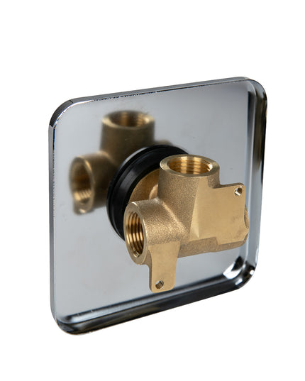 Dutxa Brass Shower Mixer Tap Cold Hot Charcoal-1975420468664078340