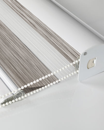 Marlow Blackout Zebra Roller Blind Curtains 90x210 Beige-1973194066401300484