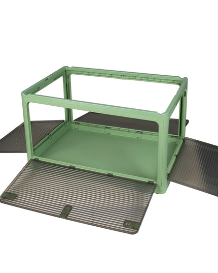 Storage Box Plastic Stackable Container L Green Large-1973193712070692868