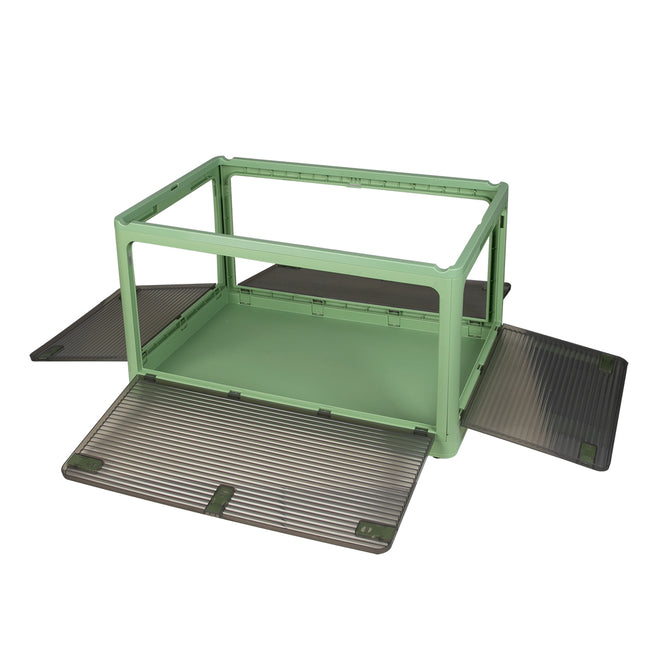 Storage Box Plastic Stackable Container L Green Large-1973193712070692868