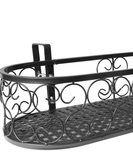 Levede Plant Stand Outdoor Indoor Home Black Oval-1973193776281292804
