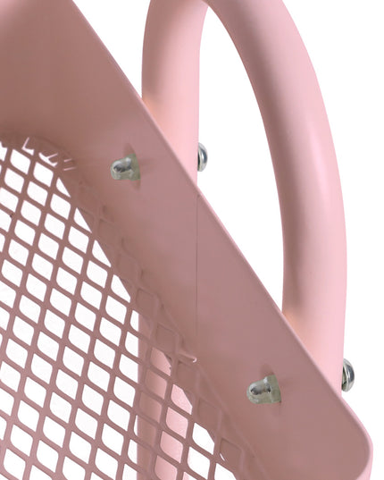 Levede 3 Tiers Kitchen Trolley Cart Pink-1973193877036863492