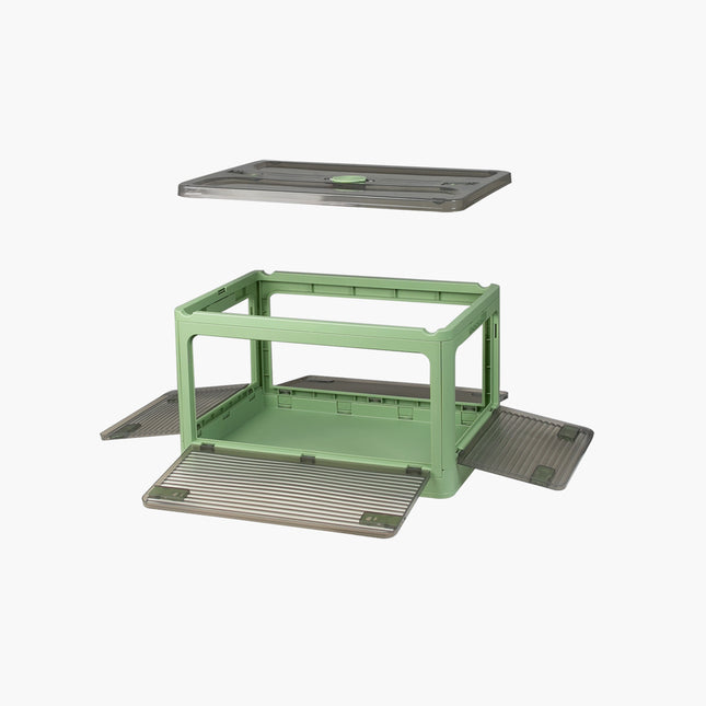 Storage Containers Stackable Lid Clothes S Green Small-1975420406236057604