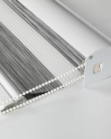 Marlow Blackout Zebra Roller Blind Curtains 90x210 Grey-1973194066216751108