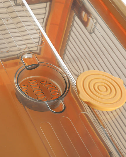 Storage Containers with Lid Clothes S Orange Small-1973193713060548612