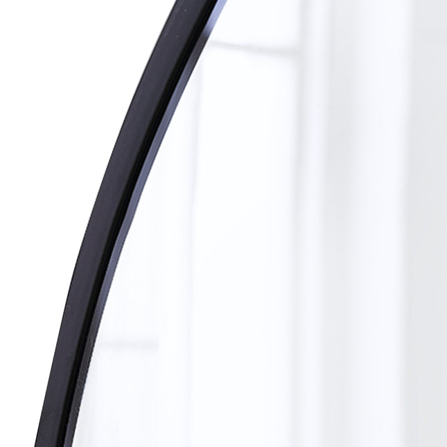 Wall Mirror Round Shaped Bathroom Makeup Medium-1975420485298688004