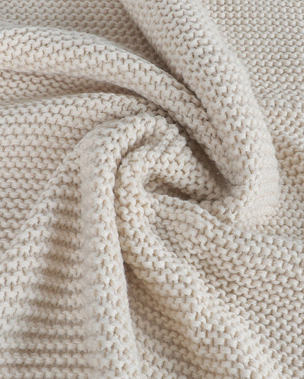 DreamZ Knitting Throw Blanket Cushion Beige-1973194038228160516