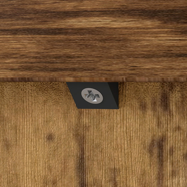 Levede 6 Tier Book Shelf Adjustable Shelves Walnut-1984023719512772612