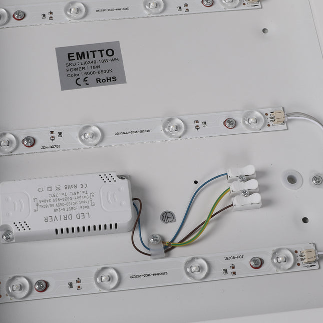 EMITTO Ultra-Thin 5CM LED Ceiling Down 18W White-1975420481540591620