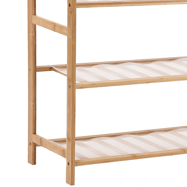 Levede Bamboo Shoe Rack Storage Wooden-1975420510481289220