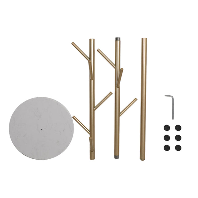Levede Coat Rack Hat Clothes Stand Hanger Gold-1973193816102014980