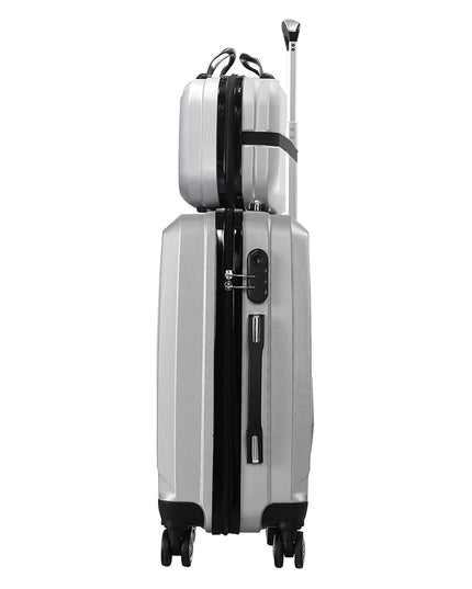 Slimbridge 2pcs 20"Travel Luggage Set Grey-1975420479338582020