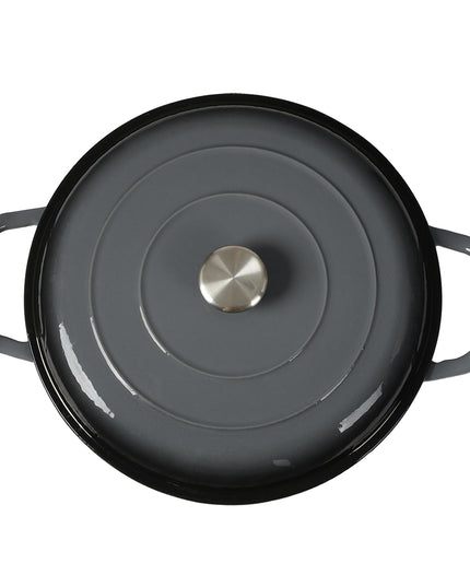 3.5L Enamel Dutch Oven Pan in Black Colour-1975420477065269252