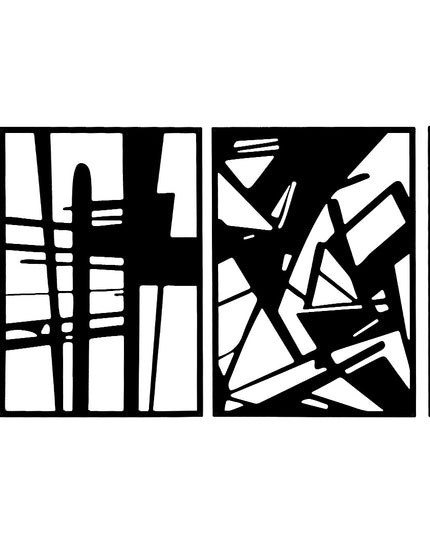 Yezi Metal Wall Art 4Pcs Abstract Minimalist Line Decor-1975420342675574789