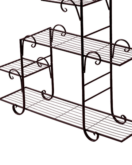 Levede Plant Stand Outdoor Indoor Metal Bronze-1973193773064261637