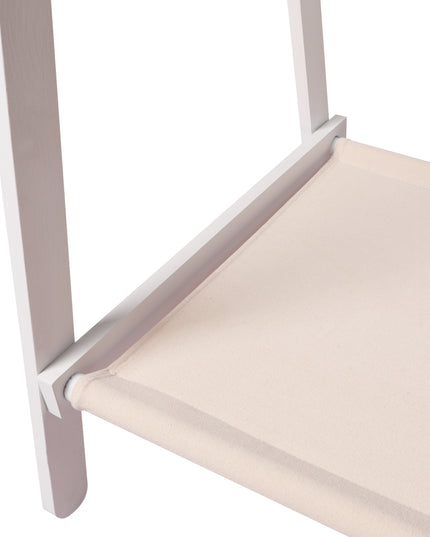 Levede Clothes Rack Wooden Wardrobe White-1973193811576360965