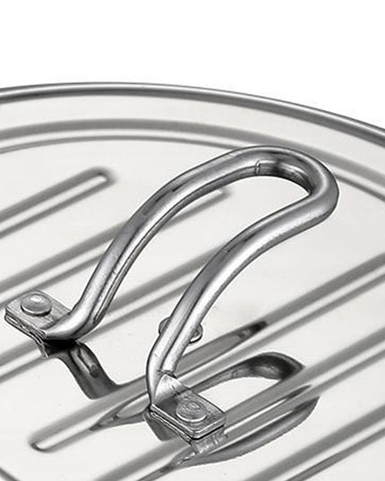 TOQUE 24cm Japanese Deep Frying Pan Silver-1973193928526139397