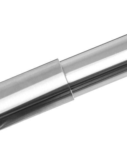 Marlow Satin Nickel Curtain Rod Steel Quiet Rail Pole Pommel Set Adjustable-1973193448018284549