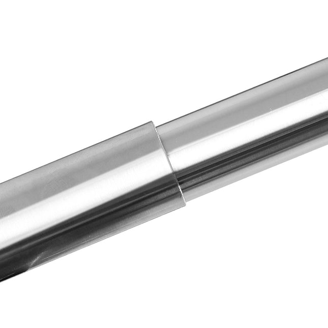 Marlow Satin Nickel Curtain Rod Steel Quiet Rail Pole Pommel Set Adjustable-1973193448018284549