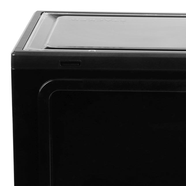 Stacked Shoe Box Acrylic Sneaker Display 6PC Black-1973193709575081989