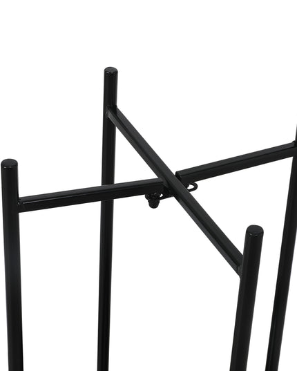 Levede 2 Tier Plant Stand Outdoor Indoor Black Large-1973193775849279493