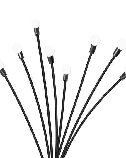 Firfly Solar Lawn Lights 8LED 4PC Outdoor Black-1973193958083399685