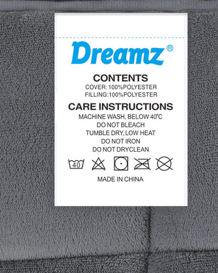 DreamZ Quilt Doona Comforter Blanket Grey King-1973193699718467589