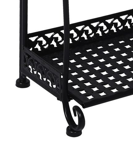 Levede Plant Stand 3 Tiers Outdoor Indoor Black-1973193777447309317