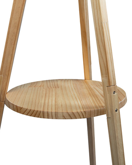 EMITTO Tripod Floor Lamp with Shelf