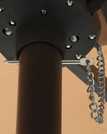 Centra 4.5M Double-sided Patio Umbrella Outdoor Umbrella Base Stand Khaki-1973193482810036229