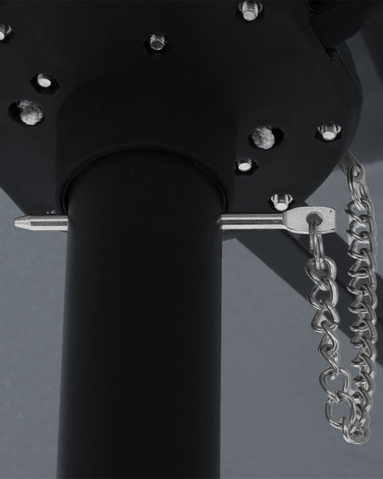 Centra 4.5M Double-sided Patio Umbrella Outdoor Umbrella Base Stand Grey-1973193482596126725