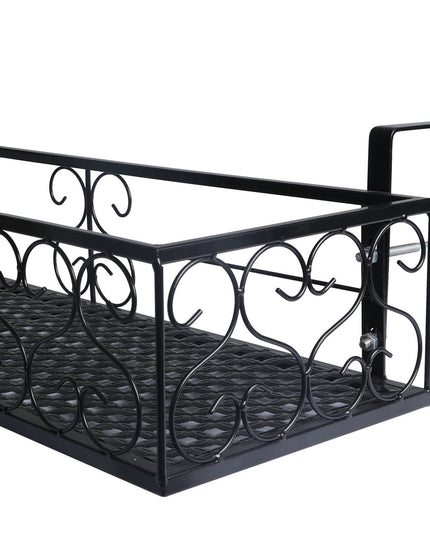 Levede Plant Stand Outdoor Indoor Home Black Rectangle-1975420370764828677