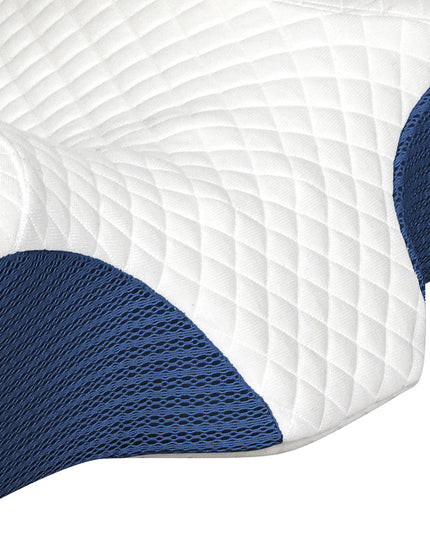 Dreamz Memory Foam Pillow Pillowcase Supprt Blue Rebound-1973193536178360325