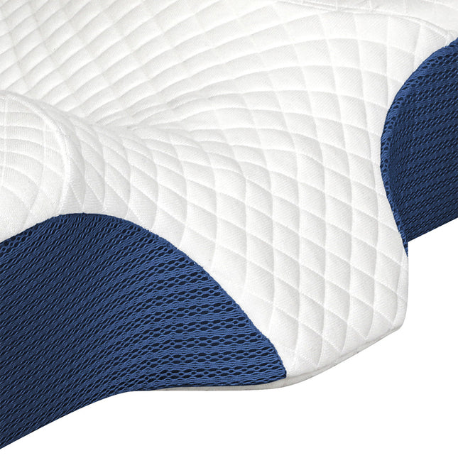 Dreamz Memory Foam Pillow Pillowcase Supprt Blue Rebound-1973193536178360325