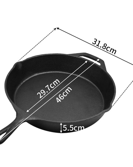 TOQUE Non Stick Frying Pan Cast Iron-1973193929083981826