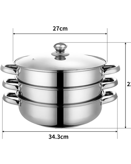 TOQUE Stainless Steel Steamer Meat Vegetable-1973193931718004738