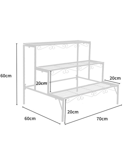 Levede 3 Tier Rectangle Metal Plant-1973193770019196930